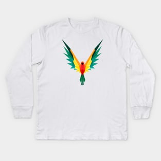 Colorful Vogel Bird Kids Long Sleeve T-Shirt